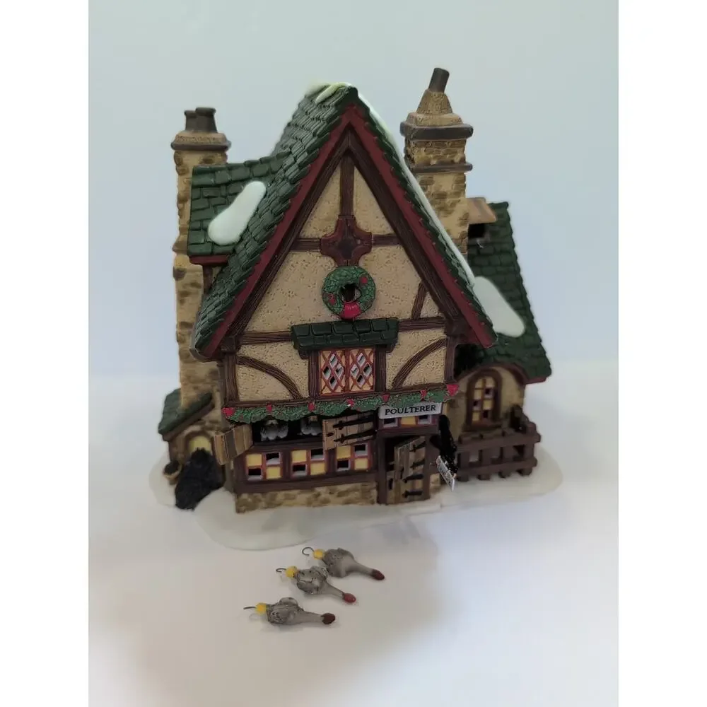 Dept 56‎ Dickens Village Series Leacock Poulterer Xmas Carol Revisited READ